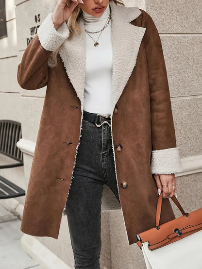 Manteau Double Face Avec Revers Pour Adultes | Idéal Pour L’Automne Et L’Hiver