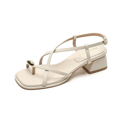 Tongs Romaines Avec Bride Élastique Pour Femme | Idéales Pour Tenues Décontractées Et Semi-Formelles
