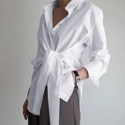 Blouse Oversize avec Fermeture à Boutons et Manches Longues pour Femme | Idéale pour un Usage Quotidien