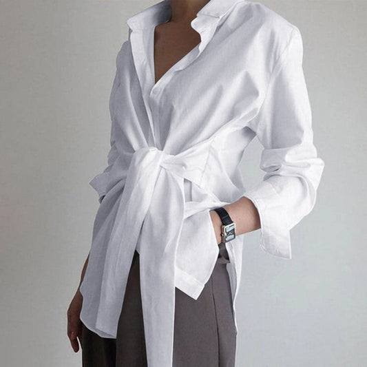 Blouse Oversize avec Fermeture à Boutons et Manches Longues pour Femme | Idéale pour un Usage Quotidien