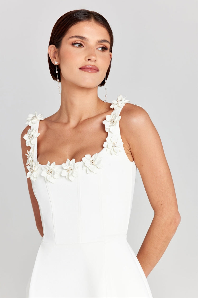 Robe Mini À Motifs Floraux Et Coupe Structurée Pour Femmes | Idéale Pour Les Soirées Et Événements