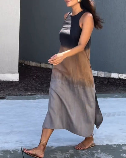 Robe Sans Manches À Dégradé Pour Femme | Idéale Pour Les Journées Chaudes Et Les Sorties