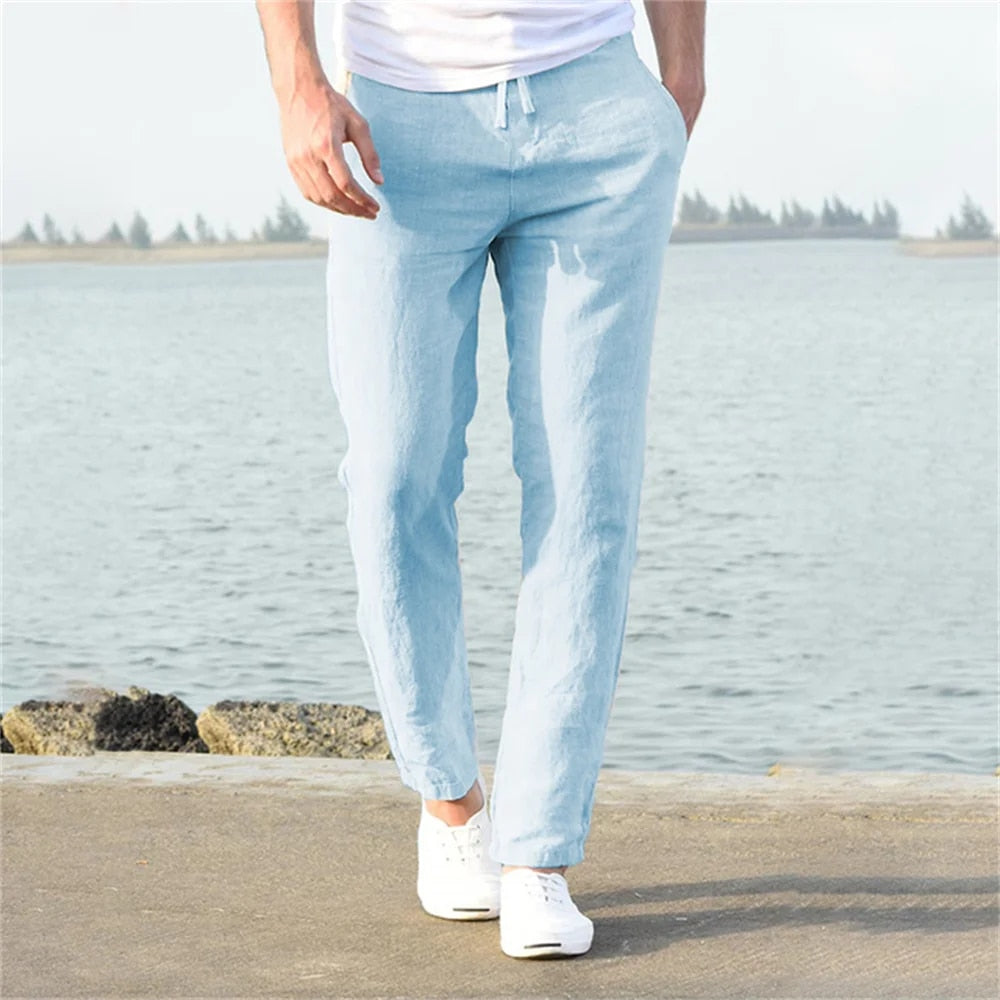 Pantalon avec Taille à Cordon Réglable pour Homme | Idéal pour le Quotidien et les Loisirs