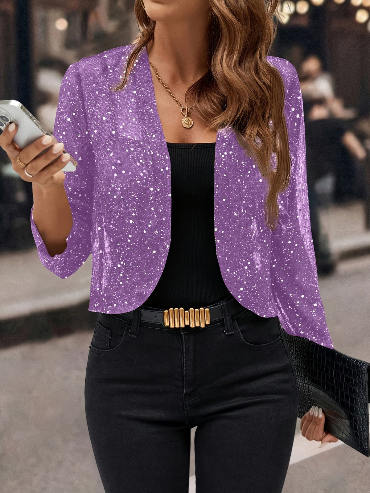 Cardigan à paillettes pour femmes