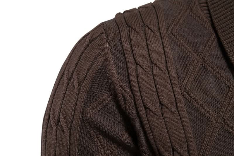 Gilet texturé à col châle pour hommes