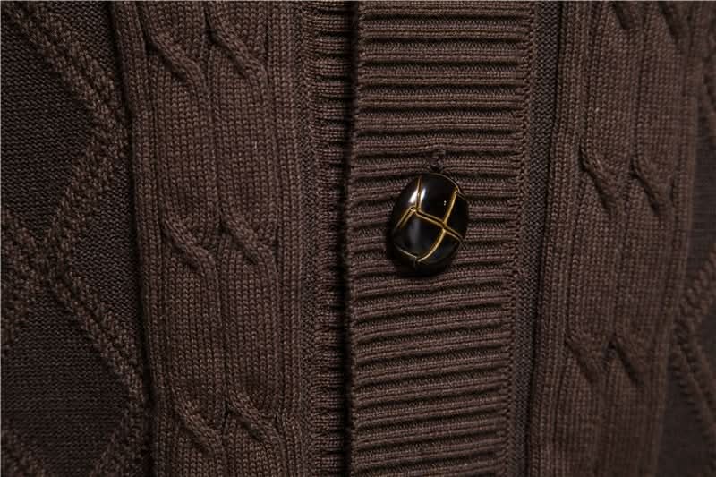 Gilet texturé à col châle pour hommes