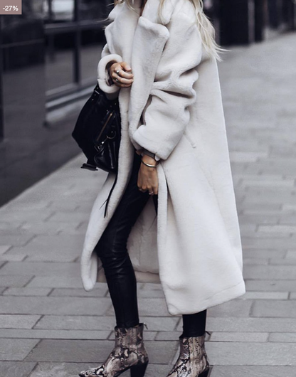 Manteau D’Hiver Long avec Col Montant Et Fermeture Boutonnée pour Femme | Idéal pour La Saison Froide