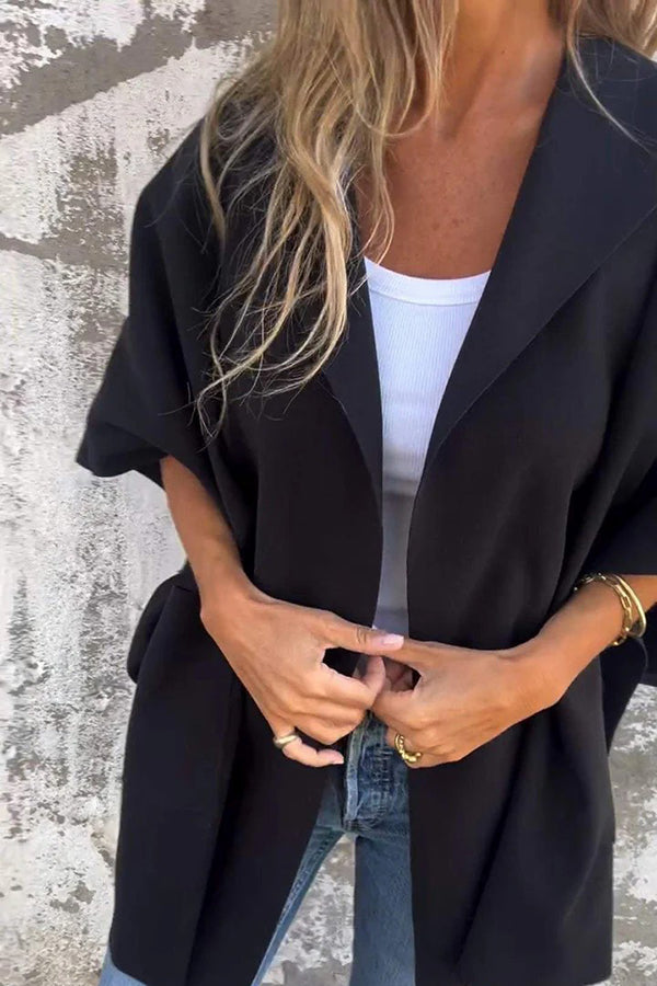 Cape Manteau Ample Avec Poches Pour Femme | Idéale Pour la Mi-Saison