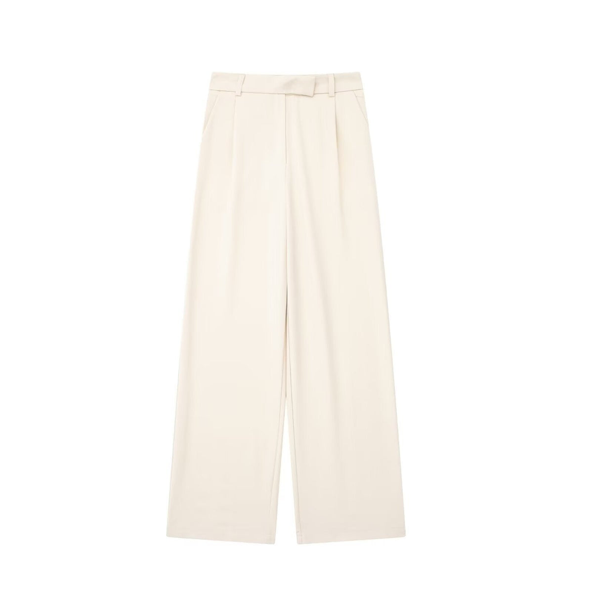Pantalon Large Taille Moyenne Pour Femme | Idéal Pour Usage Quotidien Et Professionnel
