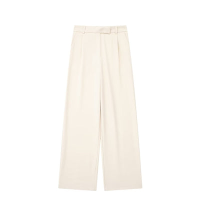 Pantalon Large Taille Moyenne Pour Femme | Idéal Pour Usage Quotidien Et Professionnel