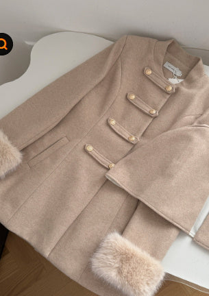 Manteau Long avec Col Amovible pour Femme | Idéal pour l’Hiver