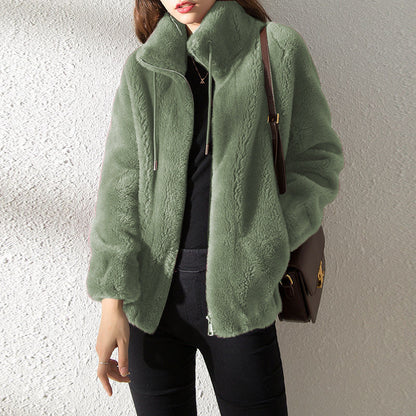 Veste Courte avec Col Montant Et Fermeture Zippée pour Femme | Idéale pour L’Hiver