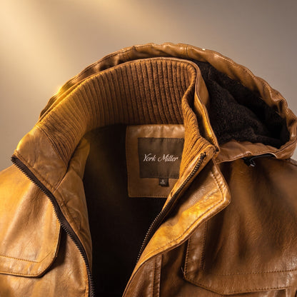 Veste mi-longue à capuche pour homme