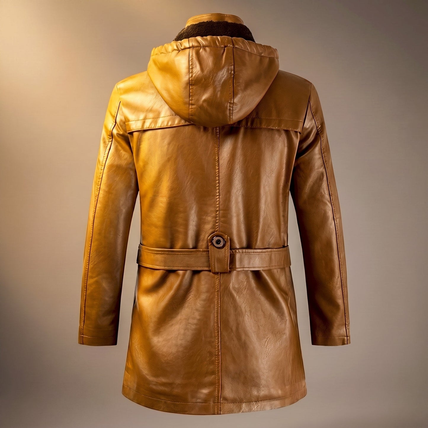 Veste mi-longue à capuche pour homme