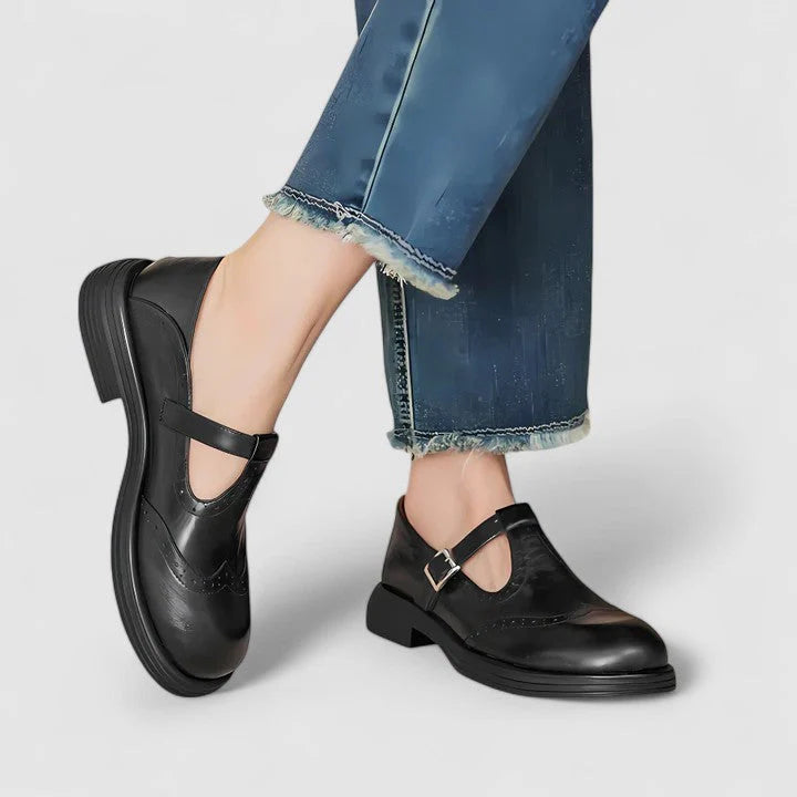 Chaussures brogue à bride pour femmes