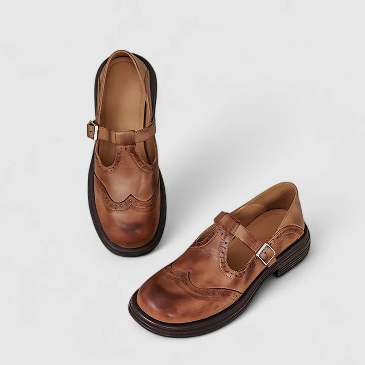 Chaussures brogue à bride pour femmes
