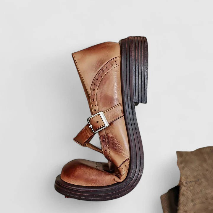 Chaussures brogue à bride pour femmes