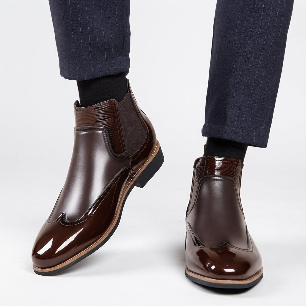 Chaussures montantes à élastiques pour hommes