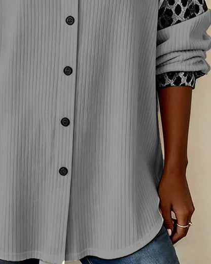 Chemise à imprimé léopard pour femmes