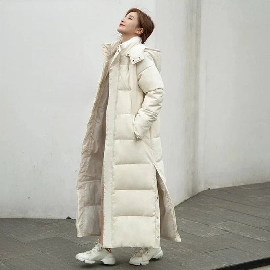 Manteau d’Hiver Long avec Manches Longues pour Femme | Idéal pour la Saison Froide