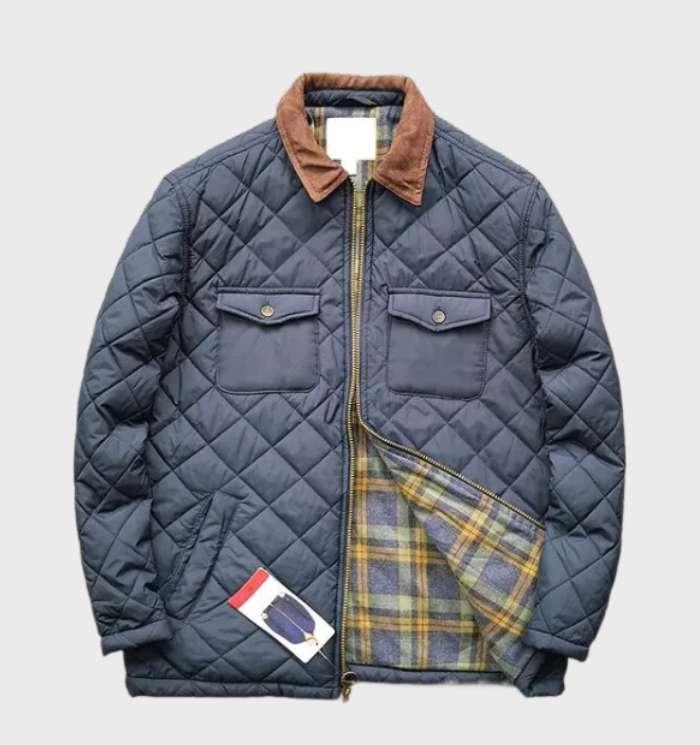 Veste Matelassée Avec Motif Losanges Pour Hommes | Idéale Pour Un Usage Quotidien
