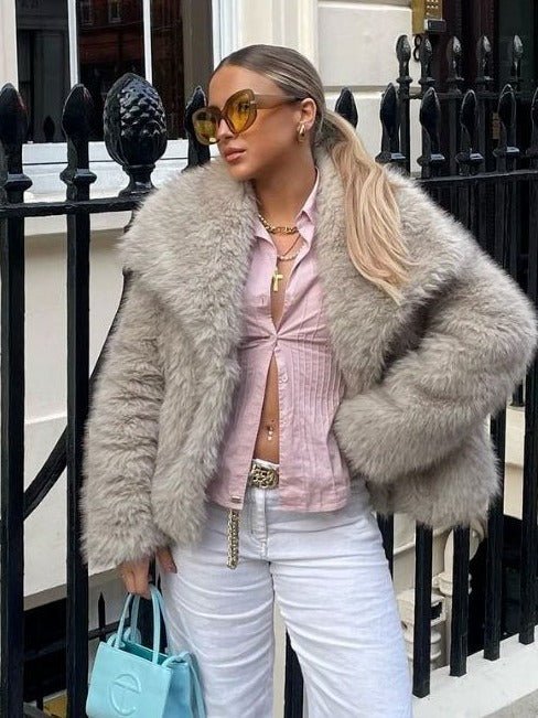 Manteau Court à Manches Longues pour Femme | Idéal pour la Saison Froide