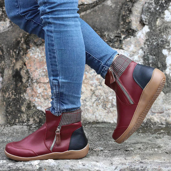 Bottines avec Fermeture Zippée Latérale pour Femmes | Idéal pour l’Automne et l’Hiver