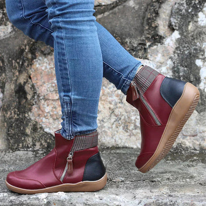 Bottines avec Fermeture Zippée Latérale pour Femmes | Idéal pour l’Automne et l’Hiver