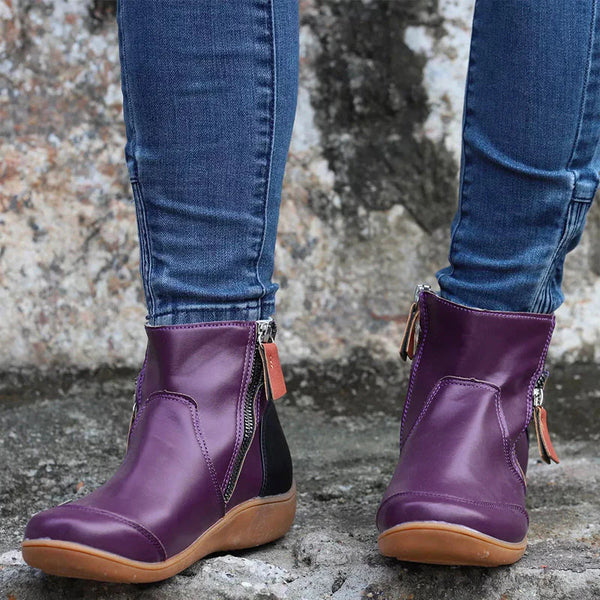 Bottines avec Fermeture Zippée Latérale pour Femmes | Idéal pour l’Automne et l’Hiver