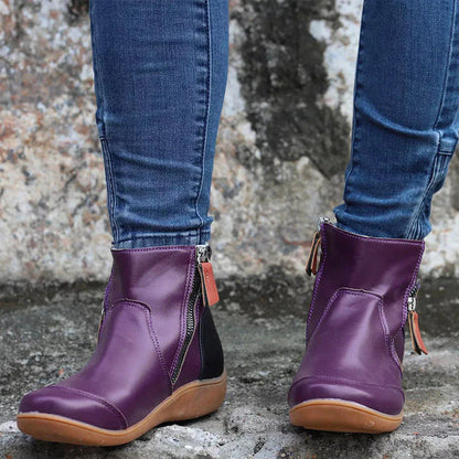 Bottines avec Fermeture Zippée Latérale pour Femmes | Idéal pour l’Automne et l’Hiver