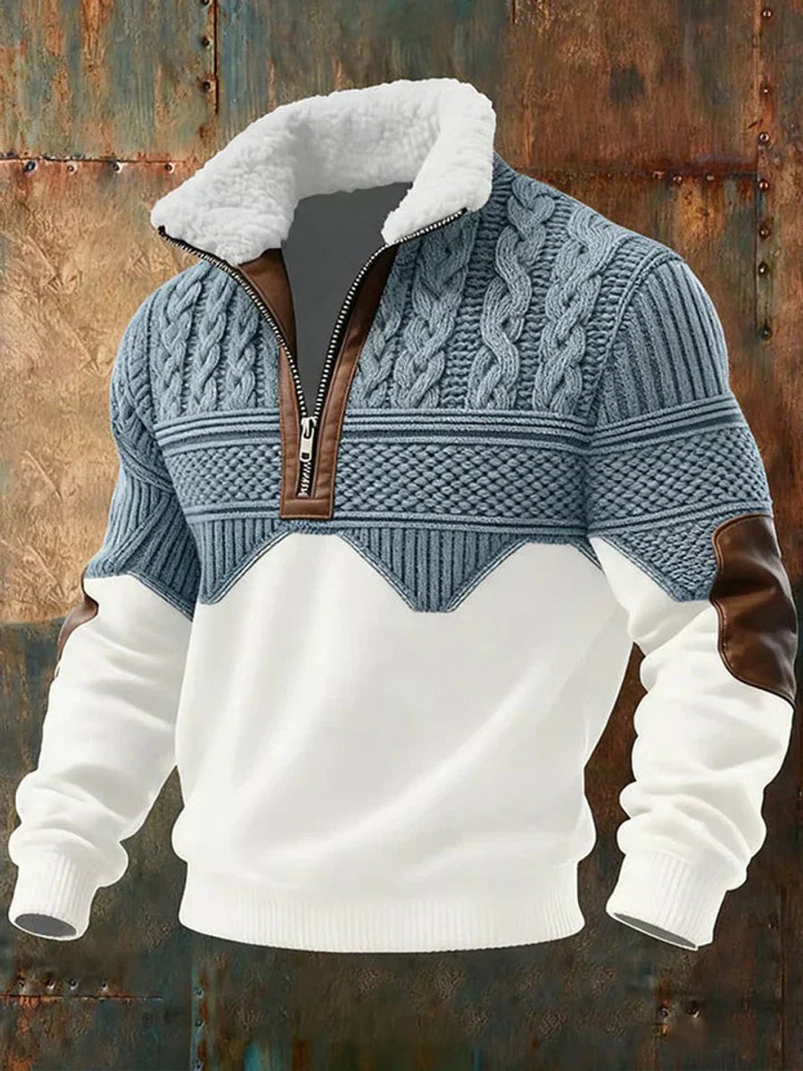 Pull à demi-zip pour hommes