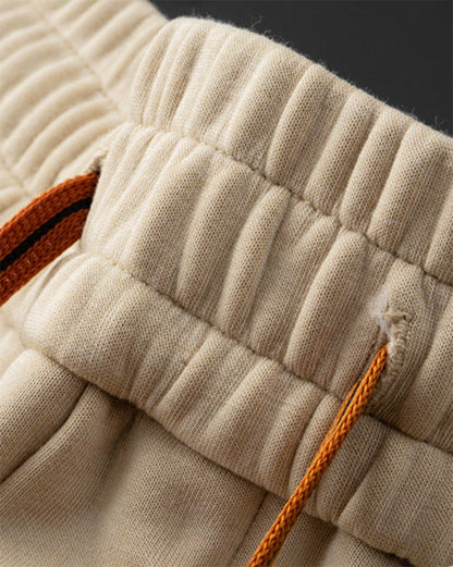 Ensemble Deux Pièces avec Haut Col Rond et Pantalon pour Homme | Idéal pour les Moments de Détente