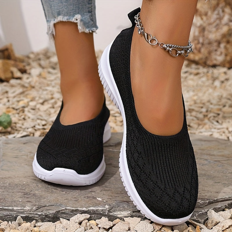 Baskets slip-on en tricot pour femmes