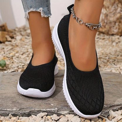 Baskets slip-on en tricot pour femmes
