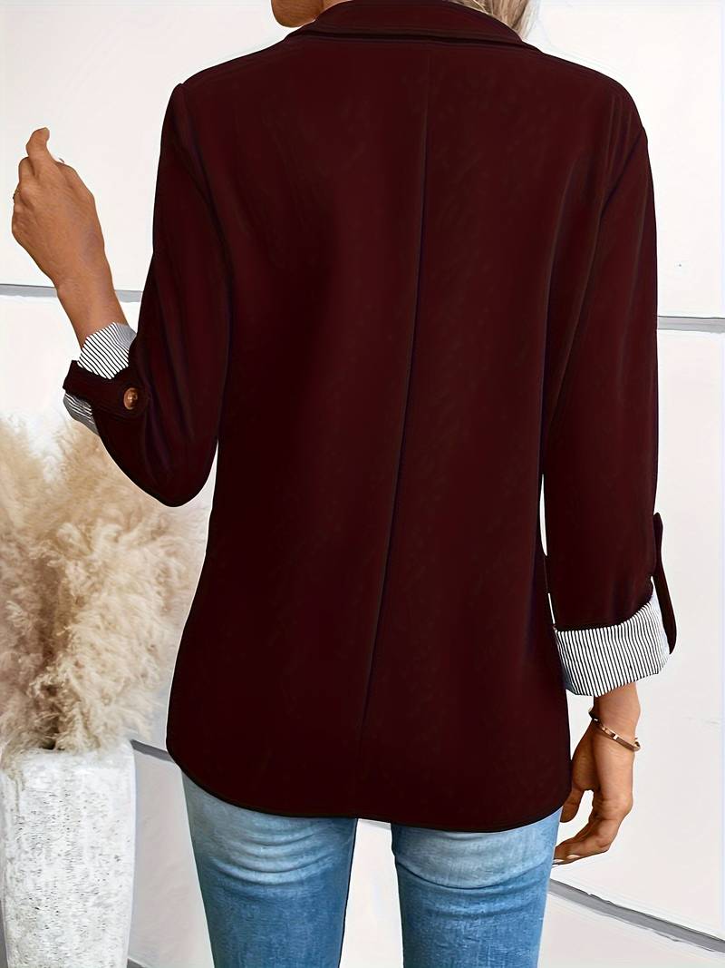 Blazer Structuré À Double Boutonnage Pour Femmes | Idéal Pour Travail Et Usage Quotidien