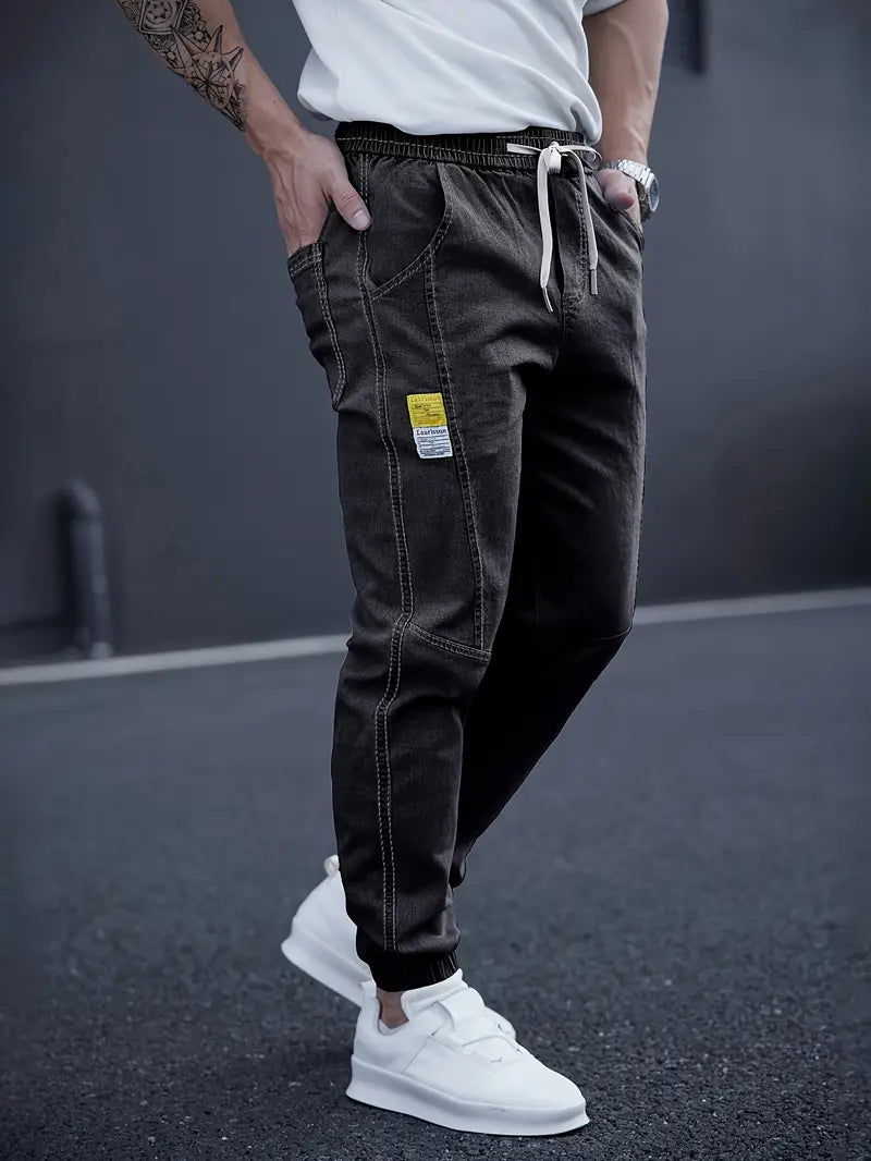 Pantalon À La Cheville Avec Taille Élastique Et Cordon De Serrage Pour Homme | Idéal Pour Usage Quotidien Et Loisirs