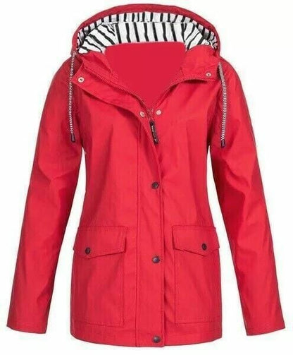 Imperméable Long avec Capuche pour Femme | Idéal pour les Activités en Plein Air