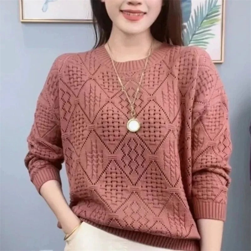 Pull En Maille Avec Design Ajouré Pour Femme | Idéal Pour Toutes Les Saisons
