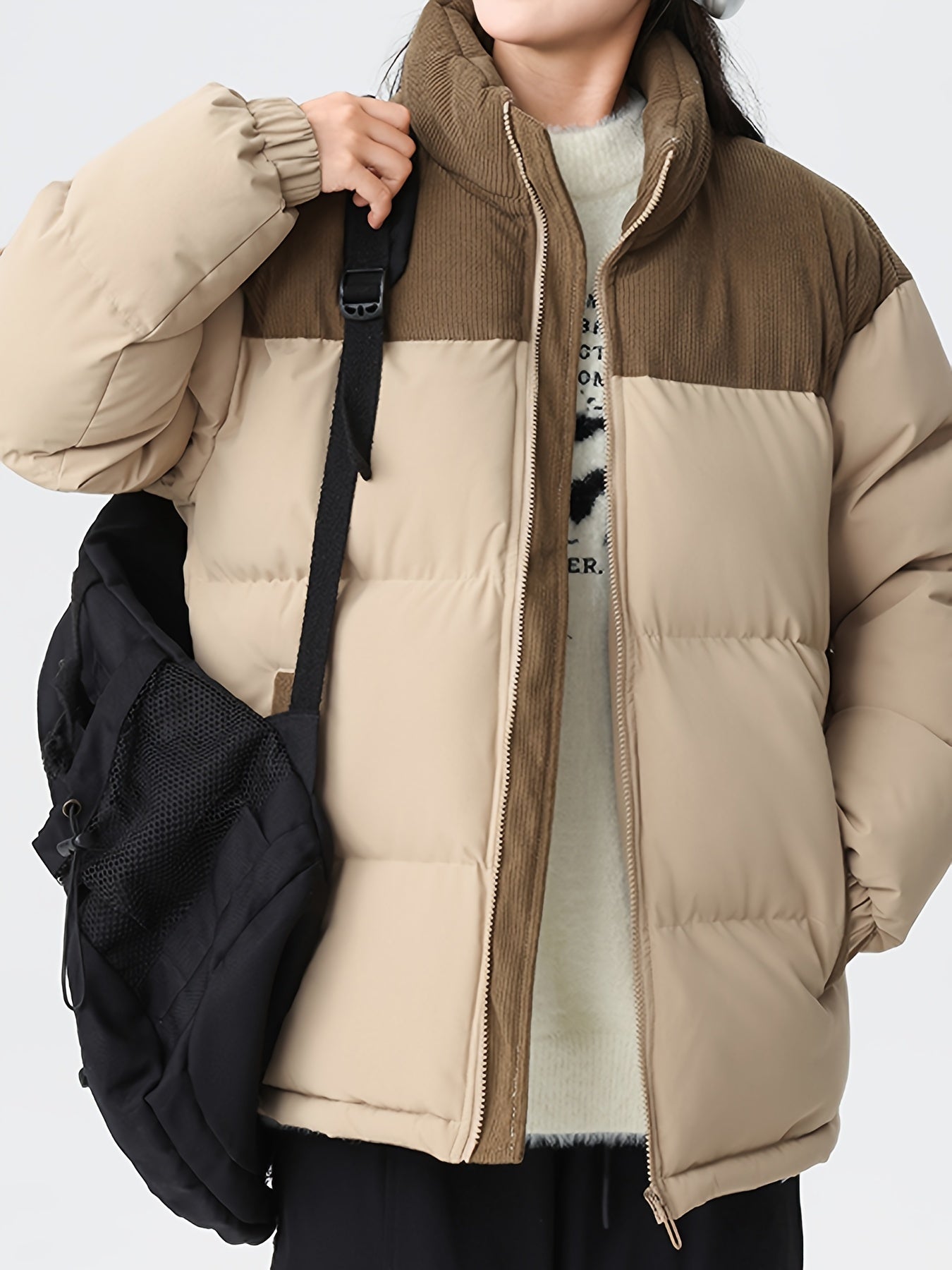 Veste Matelassée avec Détails Contrastés pour Homme | Idéale pour l’Hiver