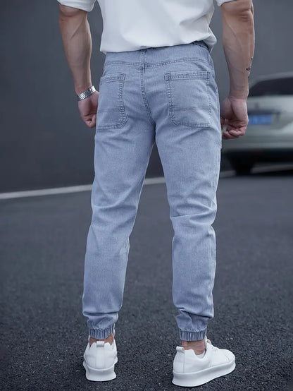 Pantalon À La Cheville Avec Taille Élastique Et Poches Multiples Pour Hommes | Idéal Pour Les Tenues Quotidiennes
