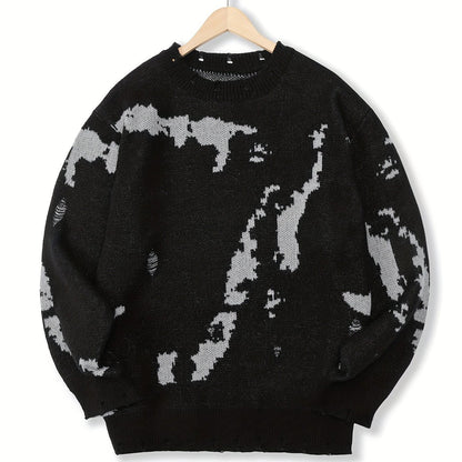 Pull-Over Homme à Texture Structurée pour Usage Quotidien | Idéal pour la Mi-Saison