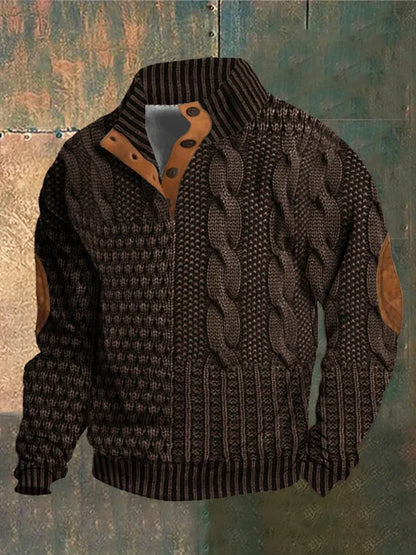 Pull à Coupe Décontractée pour Homme avec Col Classique | Idéal pour Détente et Quotidien
