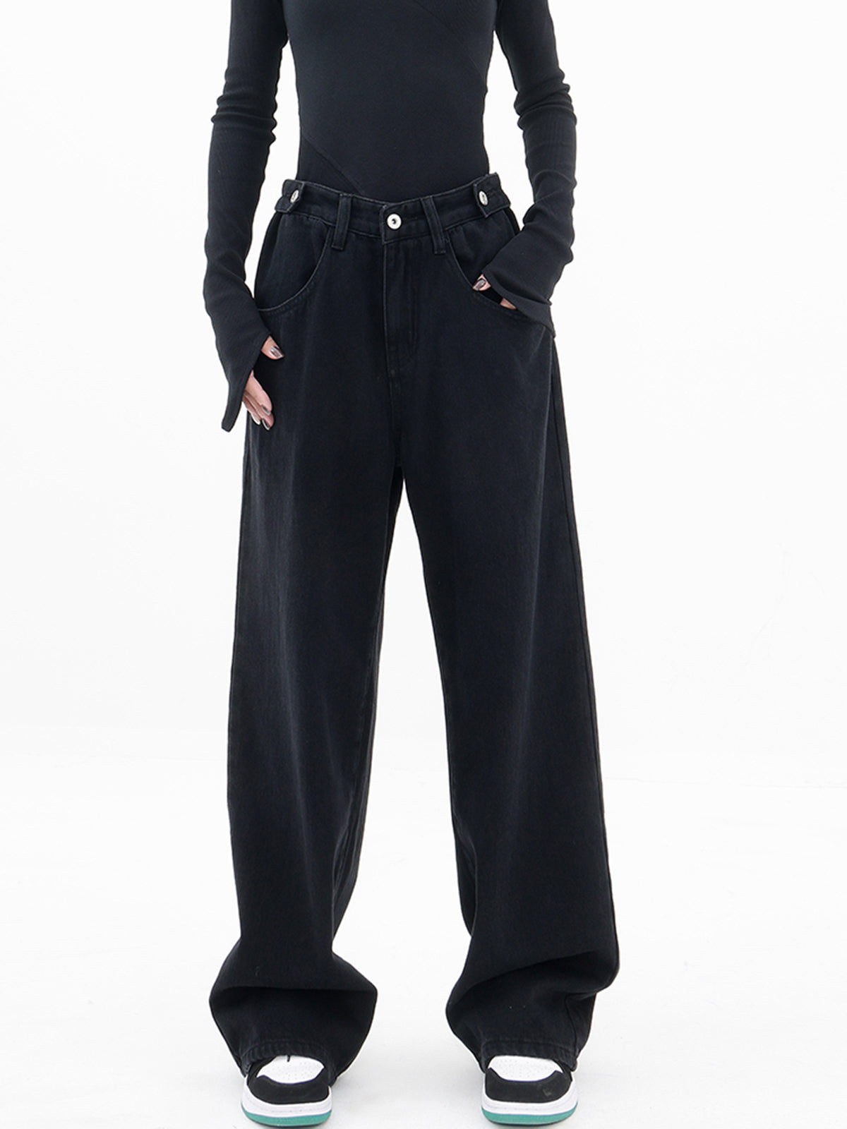 Pantalon Large Oversize Avec Taille Haute Pour Femme | Idéal Pour Tenues Quotidiennes