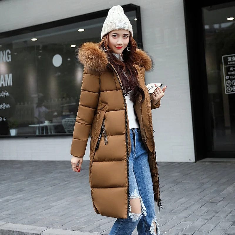 Manteau Long à Capuche avec Manches Longues pour Femme | Idéal pour Hiver