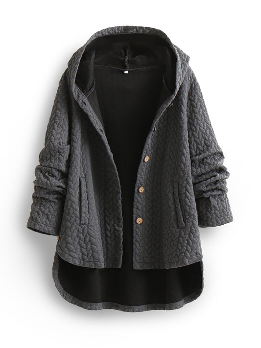 Manteau Long d’Hiver avec Capuche pour Femme | Idéal pour la Saison Froide