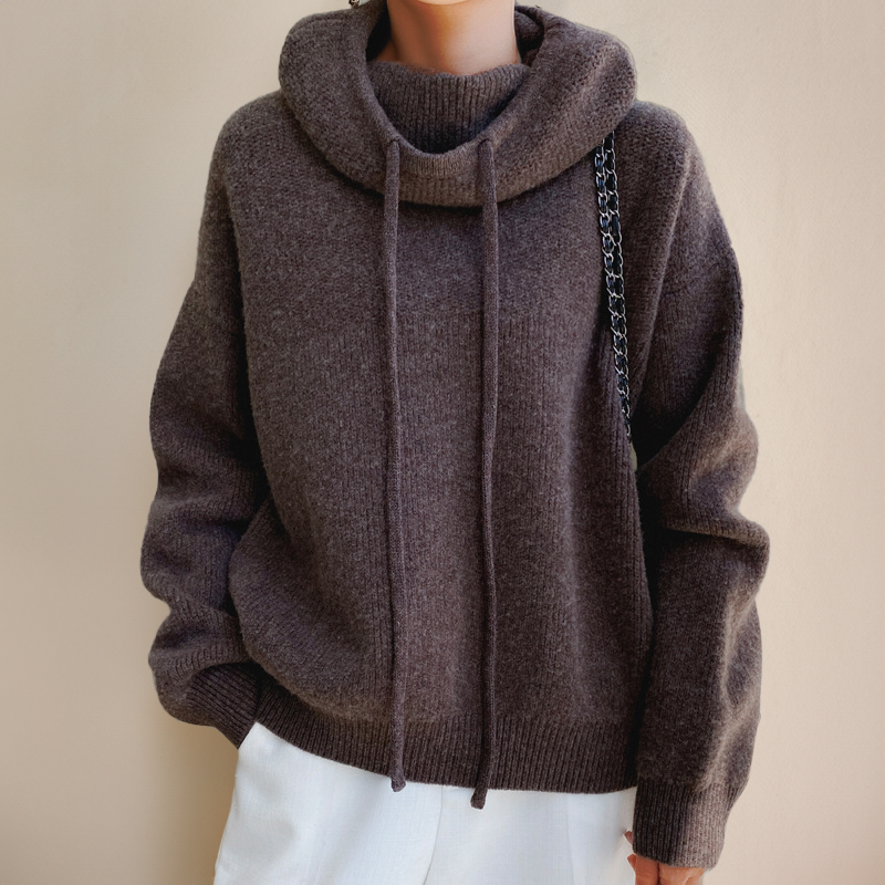 Pull À Col Roulé avec Coupe Classique pour Femme | Idéal pour La Mi-Saison Et L’Hiver