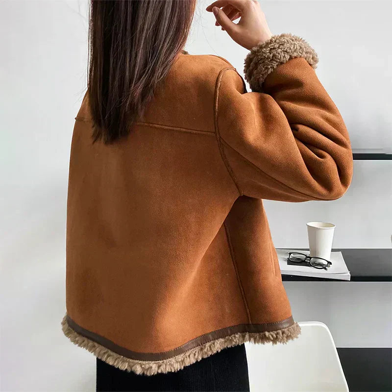 Veste d’Hiver Mi-Longue à Double Boutonnage pour Femme | Idéale pour les Journées Froides