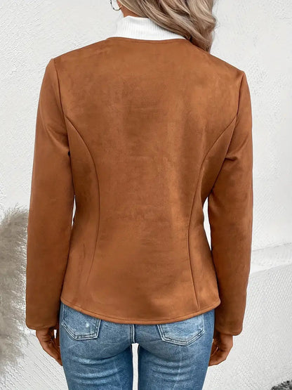 Veste Avec Fermeture Zippée Et Coupe Structurée Pour Femmes | Idéal Pour Les Saisons De Transition