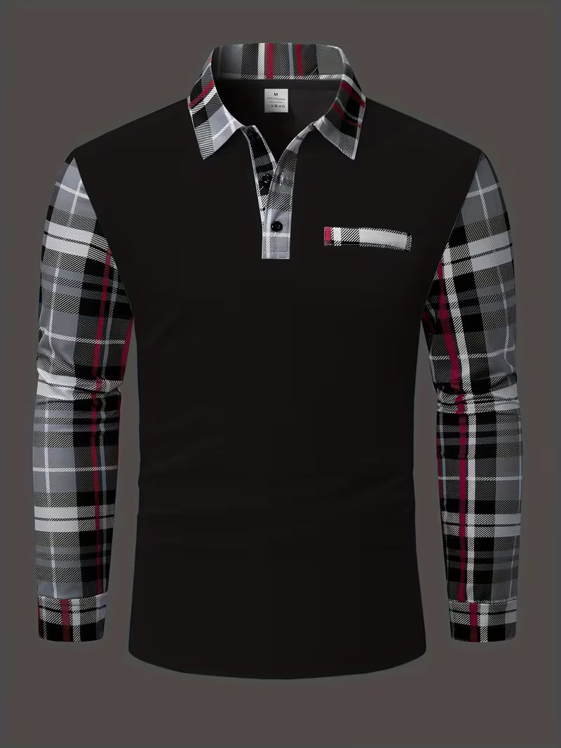Chemise À Manches Longues Avec Détail Poche Poitrine Et Coupe Ajustée Pour Homme | Idéale Pour Le Bureau Et Les Occasions Quotidiennes