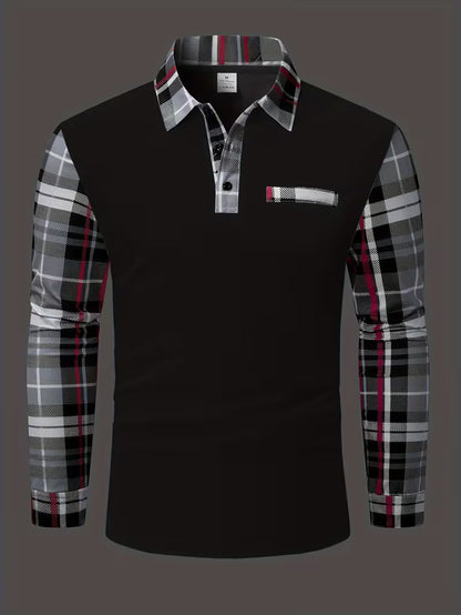 Chemise À Manches Longues Avec Détail Poche Poitrine Et Coupe Ajustée Pour Homme | Idéale Pour Le Bureau Et Les Occasions Quotidiennes